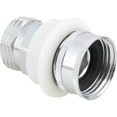 All-Source 3/4in. Male Hose Thread to Female Personal Shower Hose Connector Faucet Adapter W-1150LF